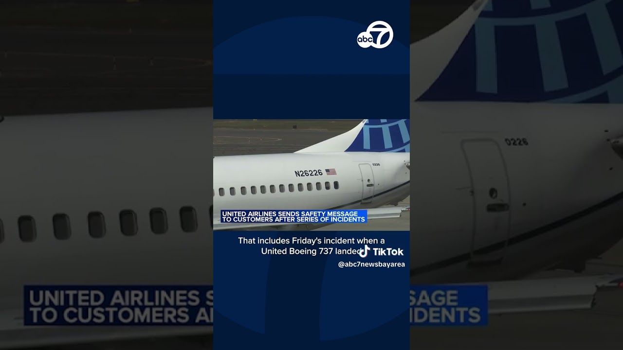 United Airlines CEO addresses multiple safety incidents involving Boeing jets