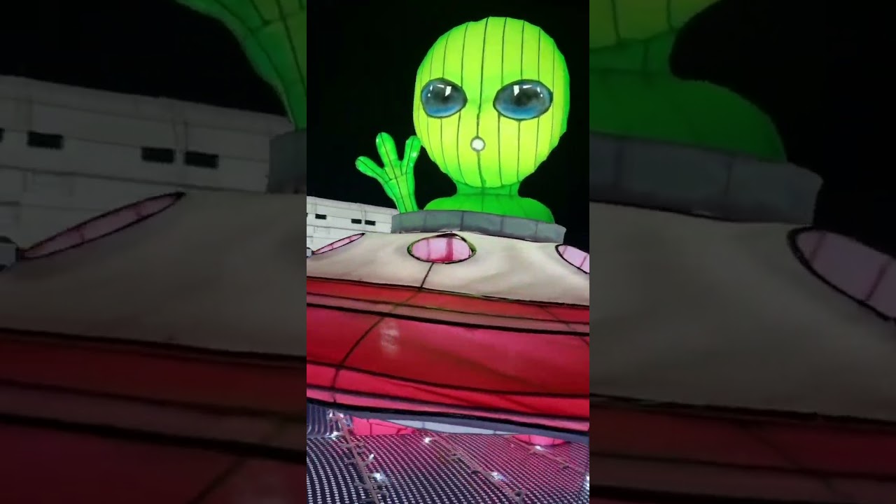 Space Theme Lights 1 at Magical Winter Lights #aliens #katymills #galaxy #spaceships #planets #ET