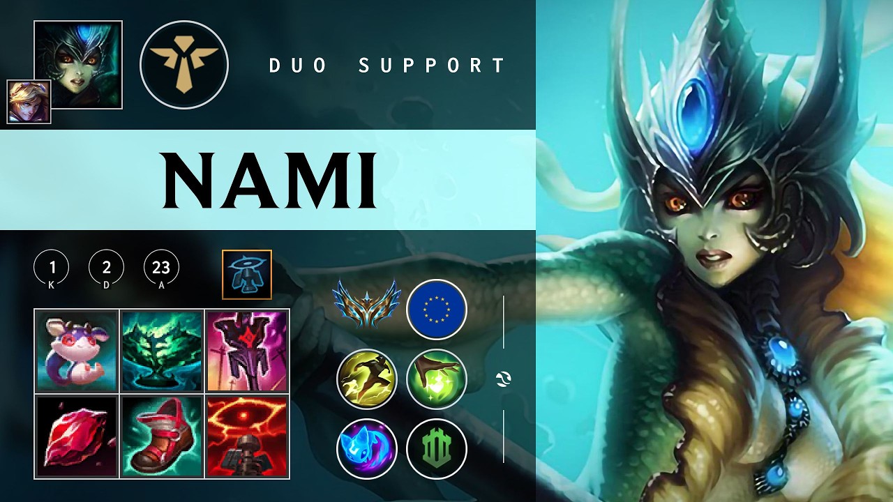 Nami Support vs Nautilus - EUW Challenger Patch 26.05