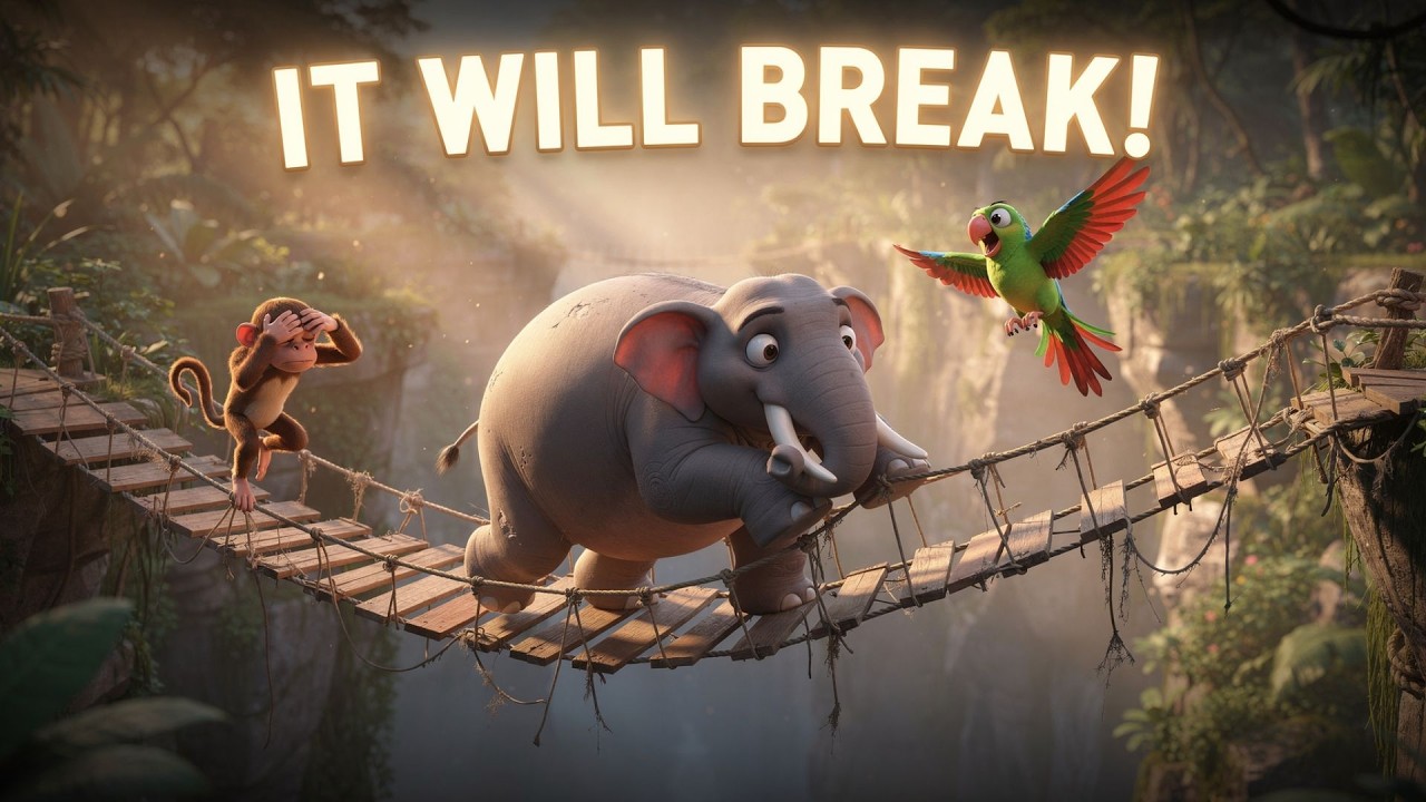Rope Bridge of Unity Story for Kids | Unity is Strength | Animated Moral Story