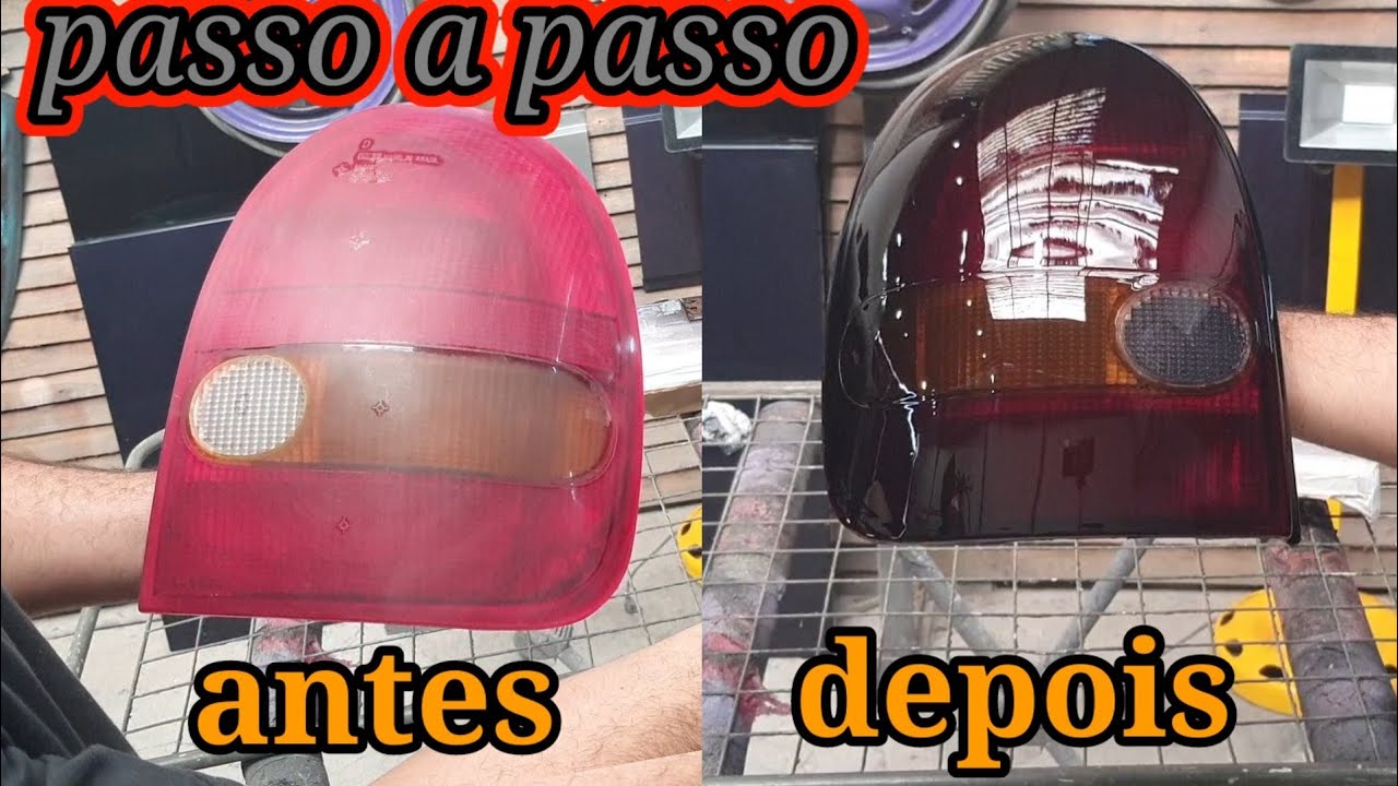 Pintar fume nas  lanternas traseira, faça você mesmo
