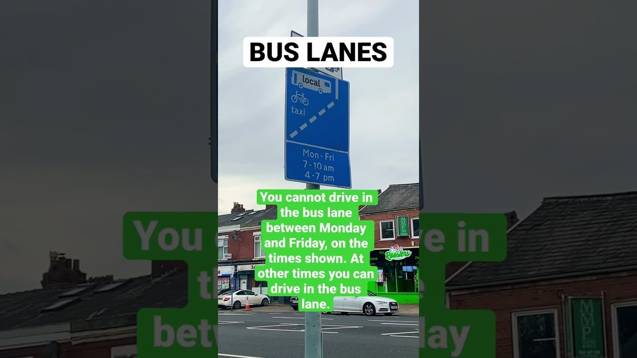 Bus Lane Signs Explained