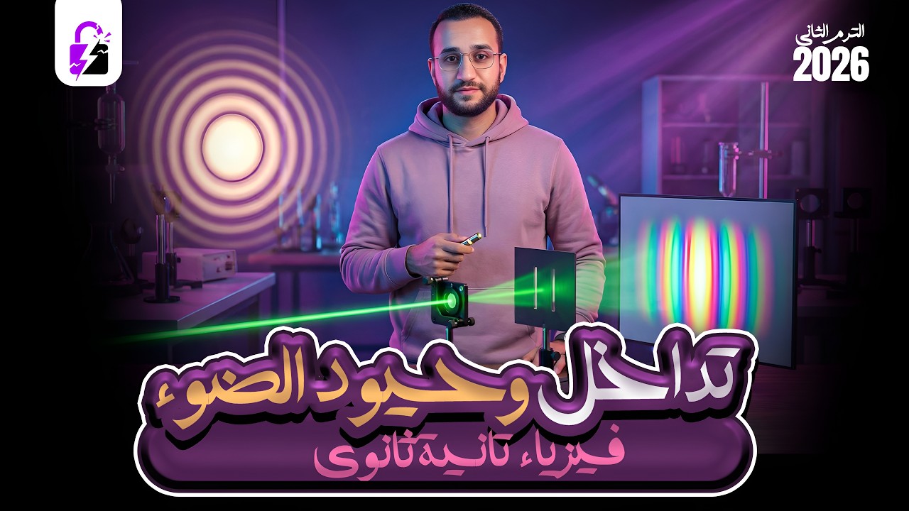 تداخل وحيود الضوء | فيزياء للصف الثاني الثانوي الترم التاني