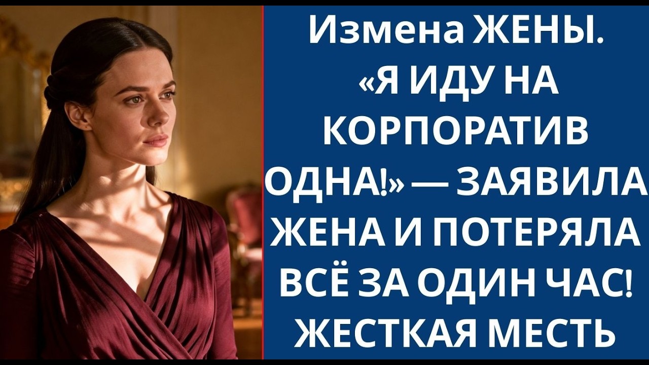195 Измена ЖЕНЫ  «Я ИДУ НА КОРПОРАТИВ ОДНА!» — ЗАЯВИЛА ЖЕНА И ПОТЕРЯЛА ВСЁ ЗА ОДИН ЧАС! ЖЕСТКАЯ МЕСТ