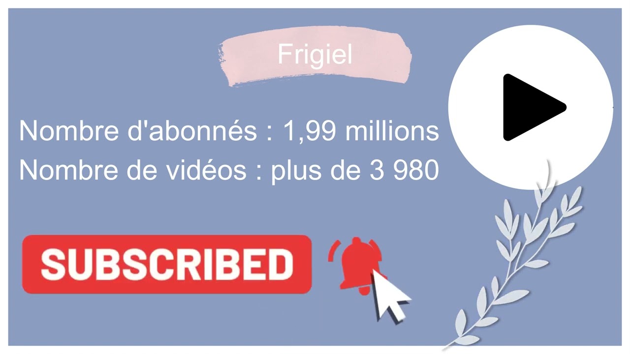 Une nouvelle chaîne à découvrir : Frigiel