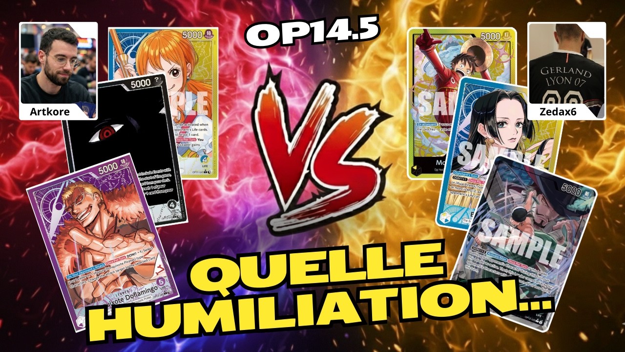 Match Compétitif en BO3 Conquest contre Zedax6 | OP14.5 Gameplay POV | One Piece TCG FR
