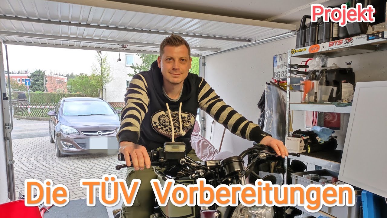 Cafe Racer TÜV Vorbereitungen