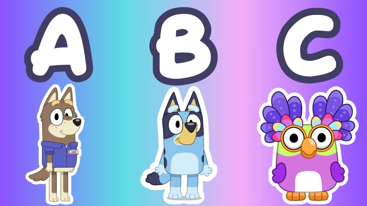 Bluey | ABC | Bluey Cartoon | A to Z |  Alphabet |