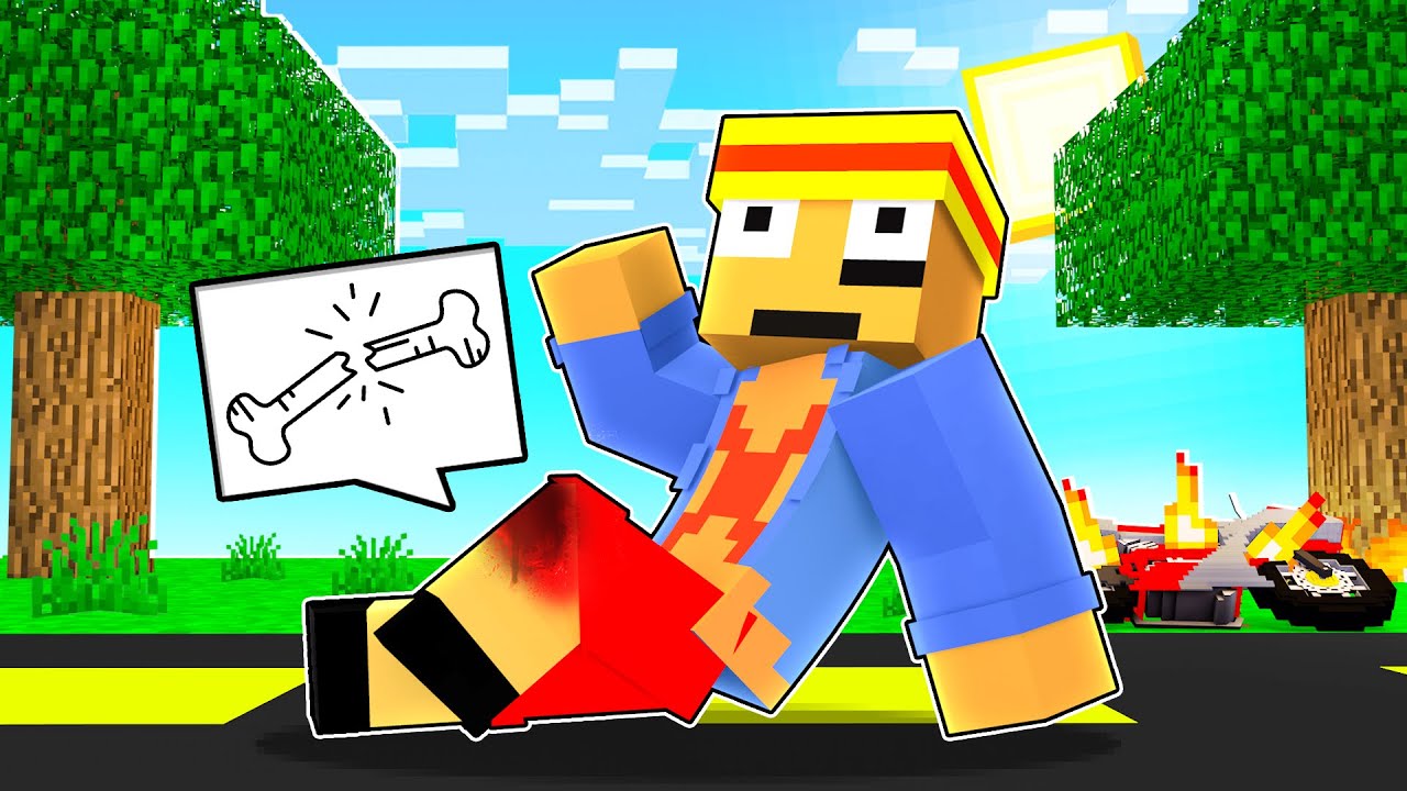 😭 PANCRI SE ROMPE LAS PIERNAS EN MINECRAFT 🦵
