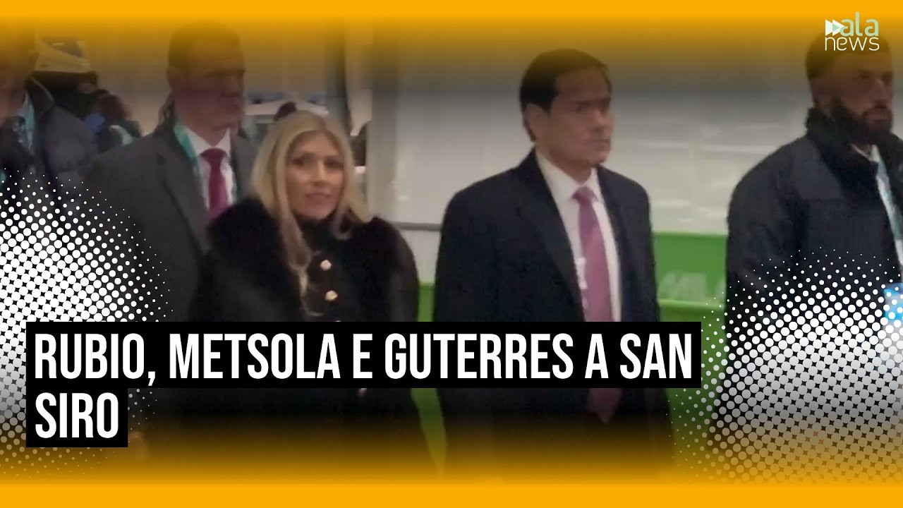 Milano-Cortina, Rubio, Metsola e Guterres a San Siro