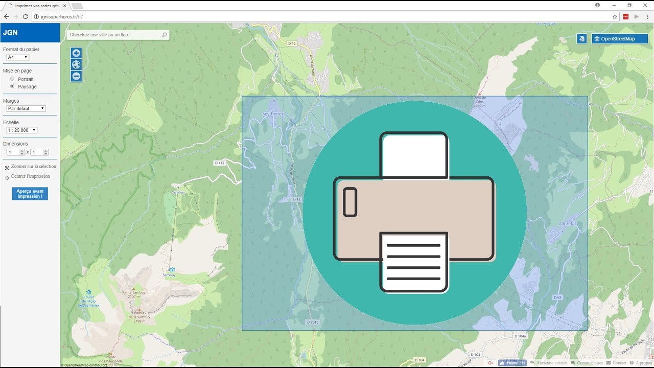 Comment imprimer facilement une carte topographique  - JGN superheros