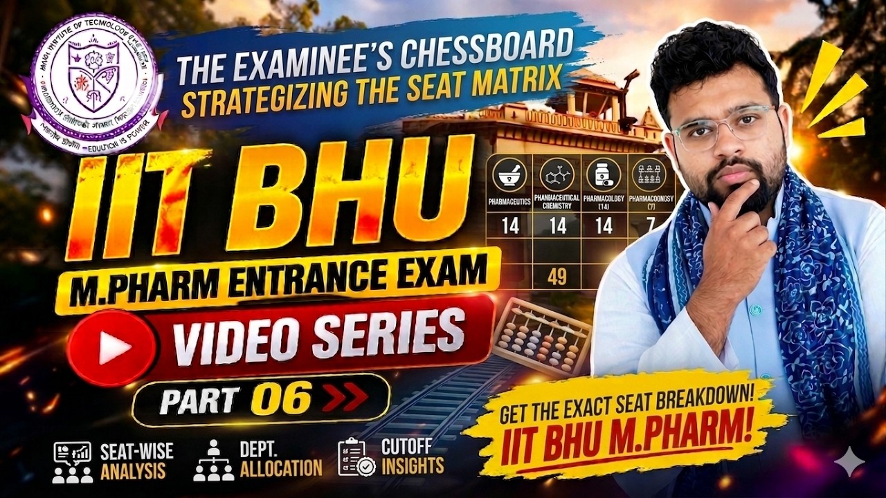 Seat Matrix for M.Pharm 2026 | IIT-BHU Official Distribution