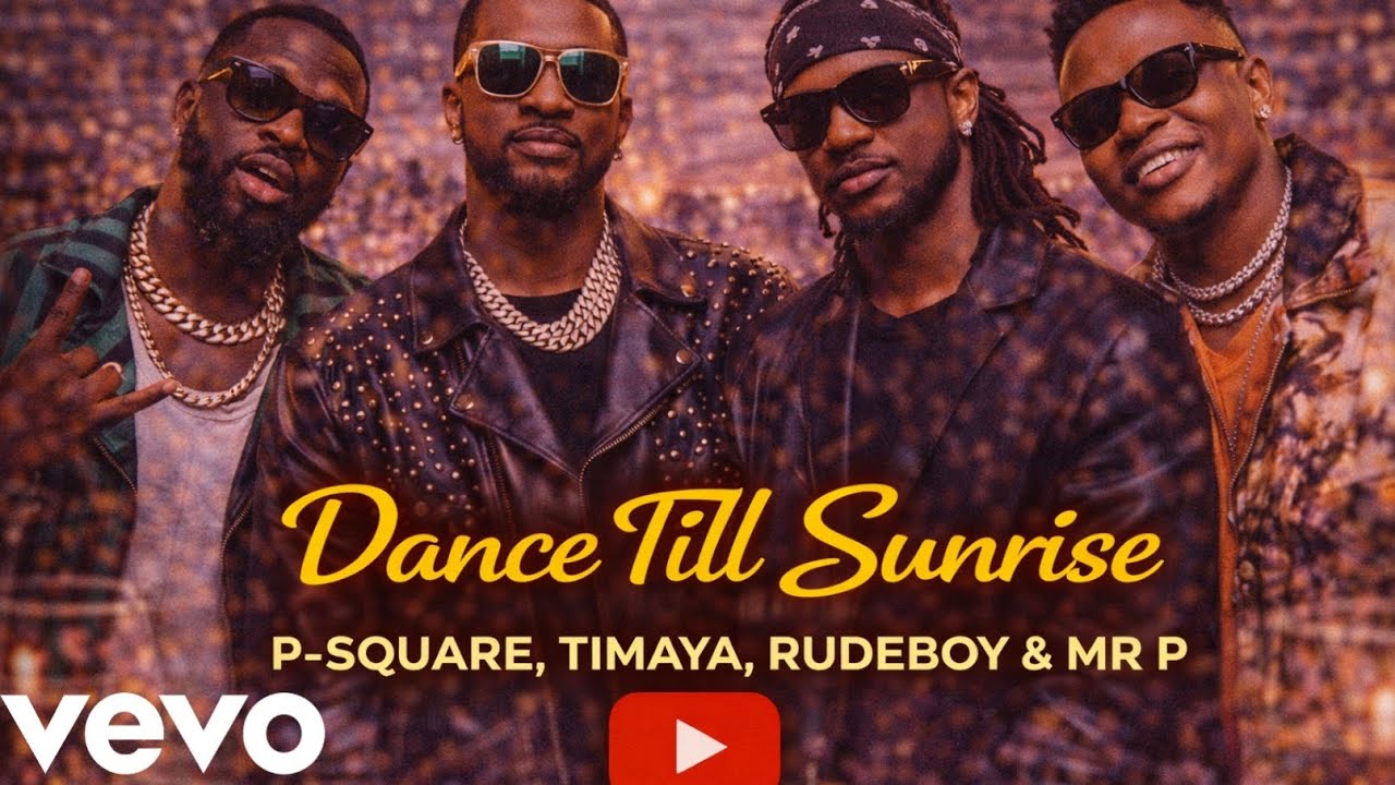 P-Square, Timaya, Rudeboy & Mr P) - “Dance Till Sunrise” -(Official Lyrics Music Video)