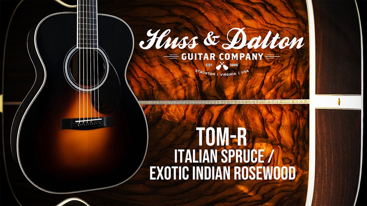Acoustic Music Works - Huss & Dalton TOM-R Custom, Italian Spruce, Exotic Indian Rosewood