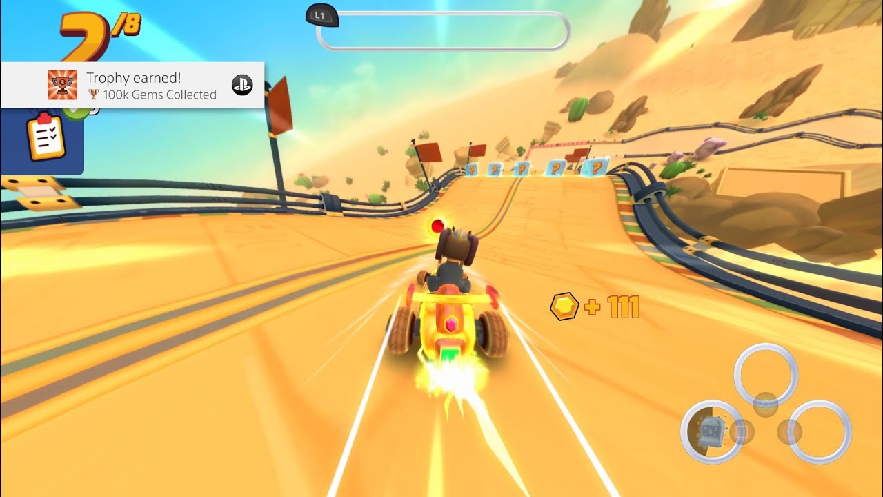 Starlit KART Racing - 100k Gems Collected Trophy