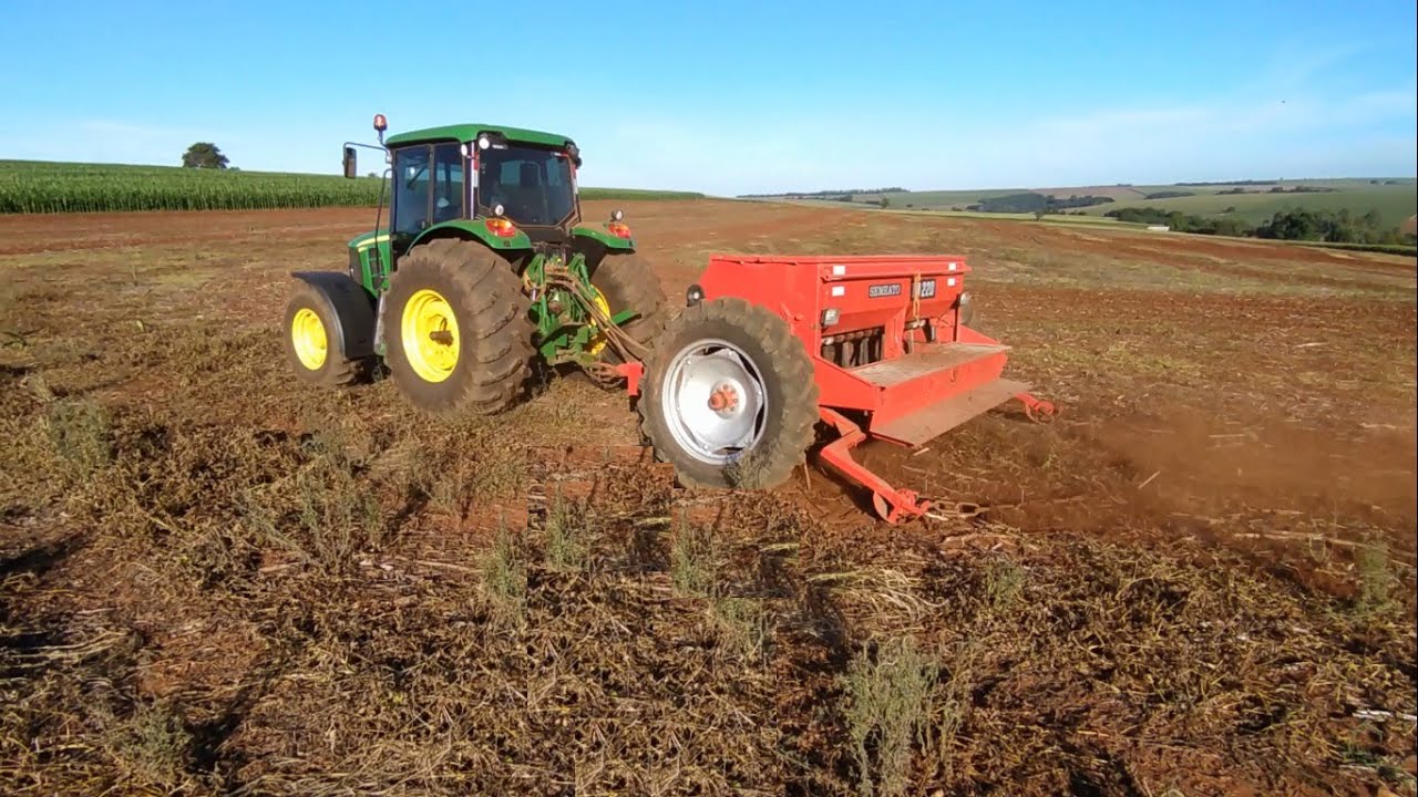 PLANTANDO AVEIA COM JOHN DEERE E TD 220!!!