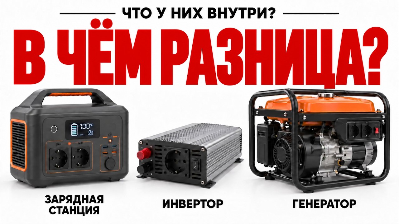 Отключили свет. Что из этого тебя спасёт? (станция, инвертор или генератор)