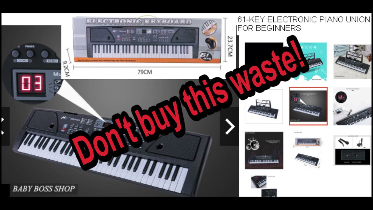 61 keys piano a piece of junk from Shopee - Don't buy it if you love your kid