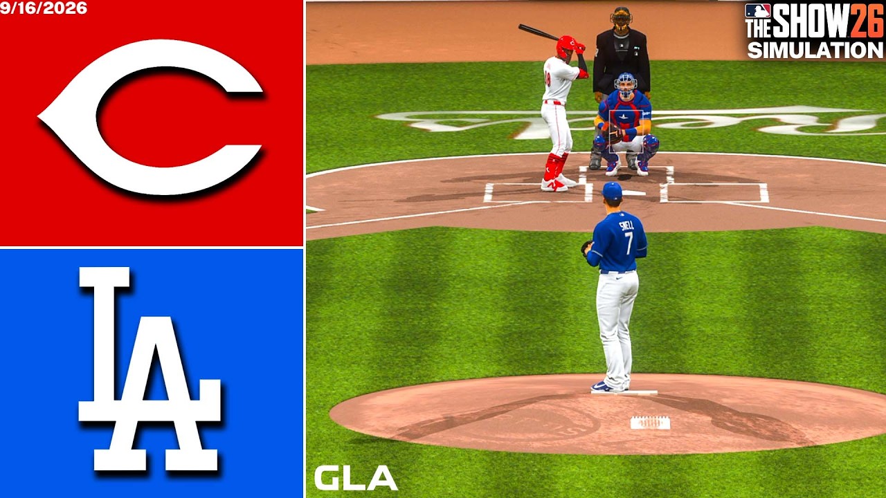 Dodgers vs. Reds Simulation | 9/16/26 | MLB The Show 26 PS5 Gameplay