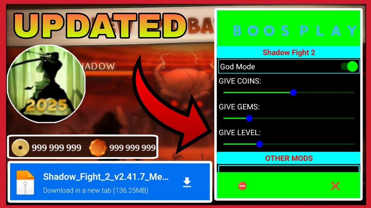 Shadow Fight 2 Mod Menu Apk v2.41.7 | Unlimited Money, Unlock All Weapon