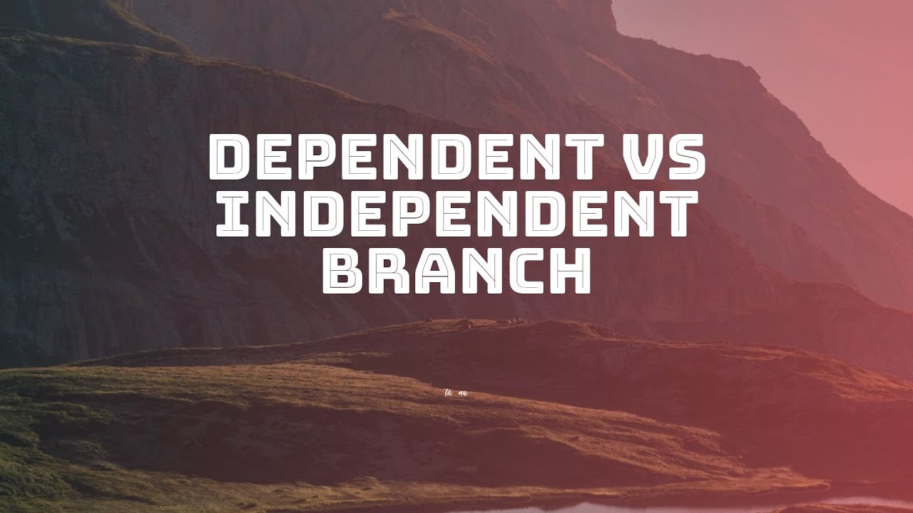 dependent vs independent branch/b.com/m.com/apfc/eo/ao/afo (accounts in 5 minutes series)