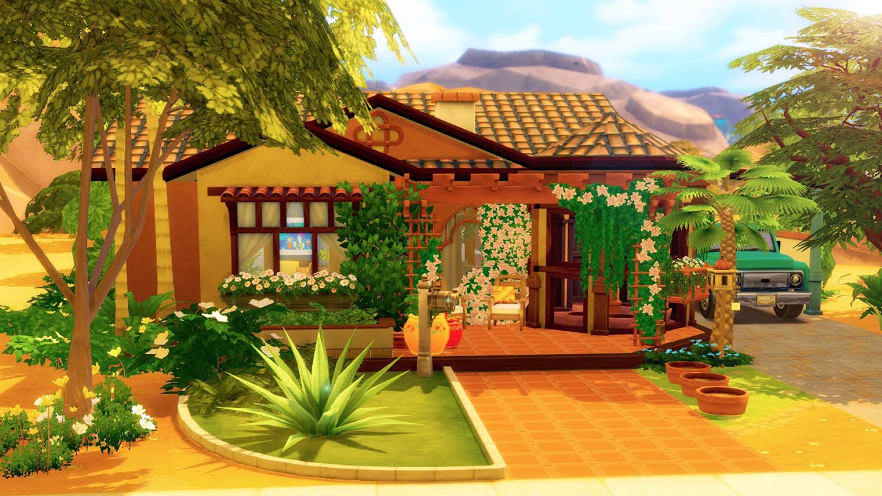 COZY HISPANIC FAMILY HOME // Sims 4 Speed Build