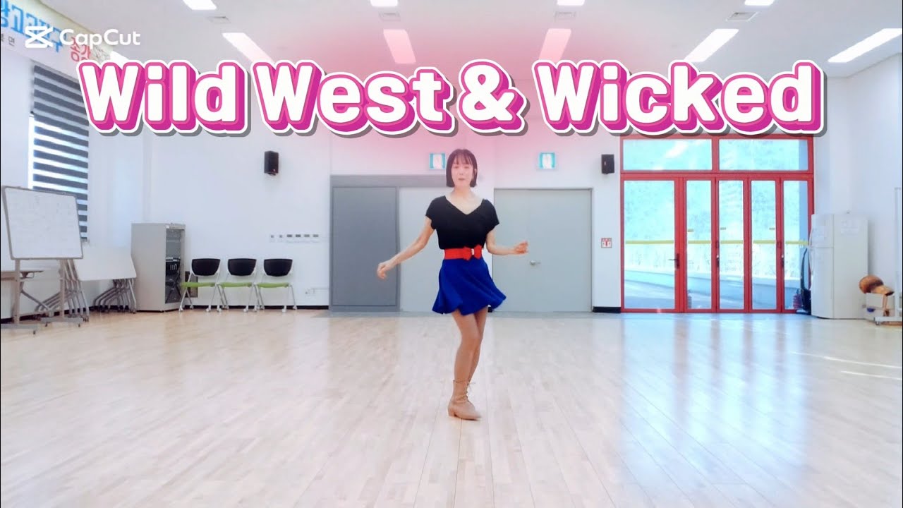 Wild West & Wicked Line Dance #improver #초중급라인댄스 #신나는라인댄스 #mirlinedance 