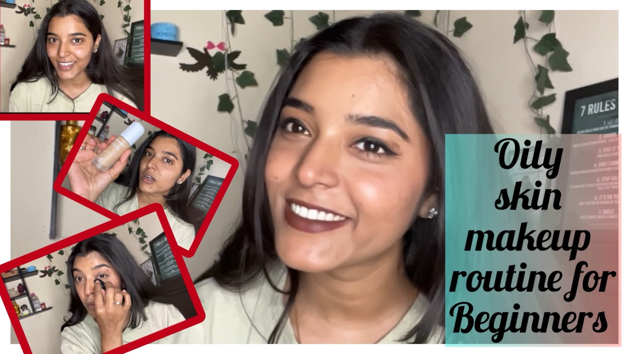 Oily skin makeup routine @AnupallaviG #makeuptutorial