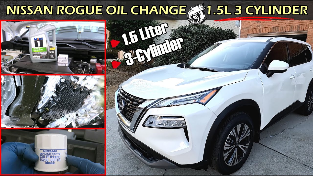 Замена масла в Nissan Rogue | 1,5 л, 3-цилиндровый турбонаддув | Сброс обслуживания масла | 2022 ...
