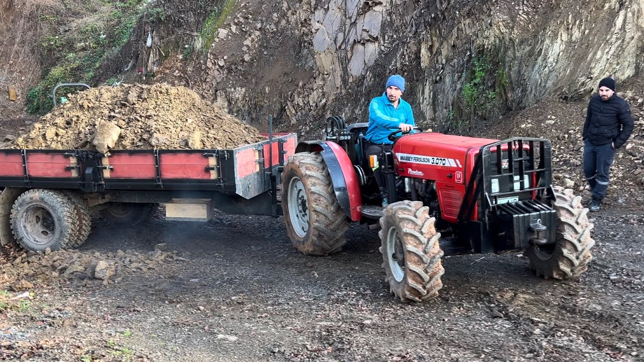 MasseyFerguson 3070/148 serileri hafriyat dolgu çekimi Erkunt kısmet/50 asistan yükleyici/KURUDERE..