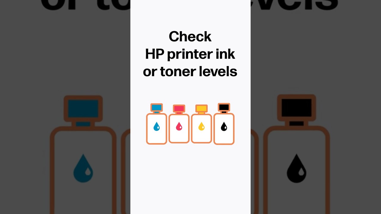 Comprobar los niveles de tinta o t&oacute;ner de la impresora HP | HP Support