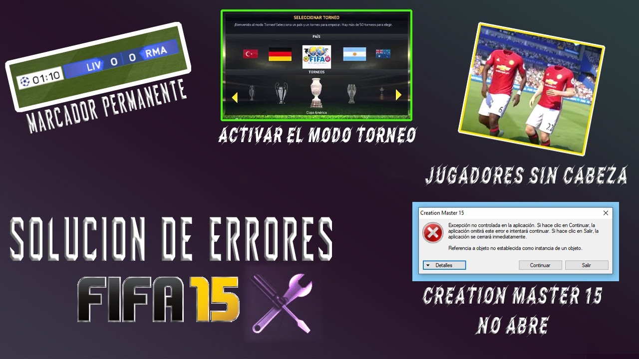 SOLUCIONES PARA FIFA 15 | JUGADORES SIN CABEZA, CREATION MASTER NO ABRE, MODO CARRERA SE CIERRA, ETC