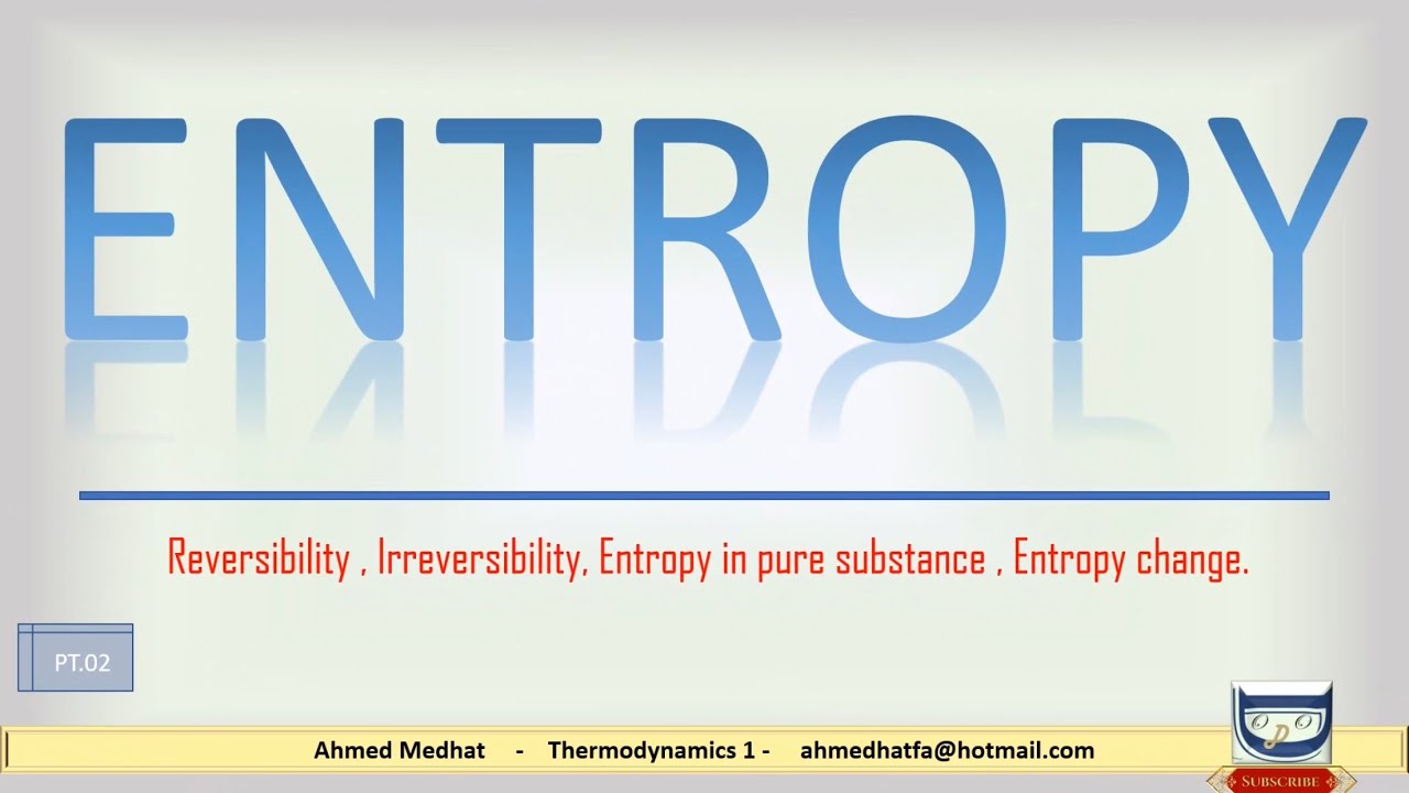 ما هي الانتروبي و العلاقات الرياضية الحاكمة لها - شرح انتروبيا Entropy and equations