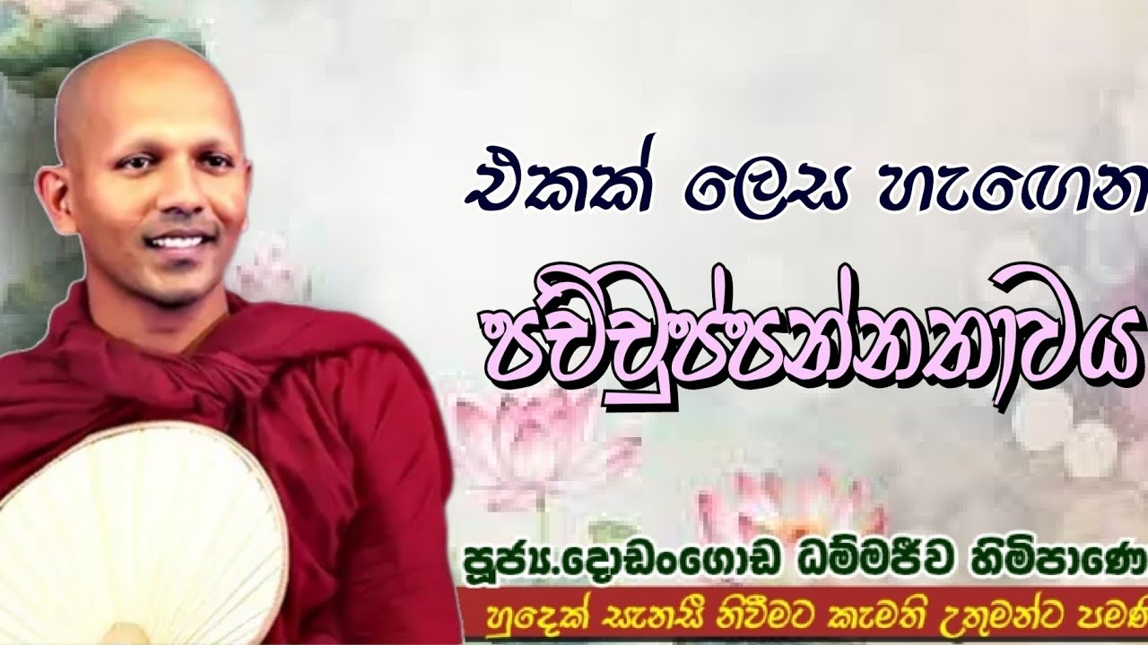 එකක් ලෙස හැඟෙන පච්චුප්පන්නතාවය #ven.Dodangoda Dhammajeewa thero#dharmayai obai #pahura
