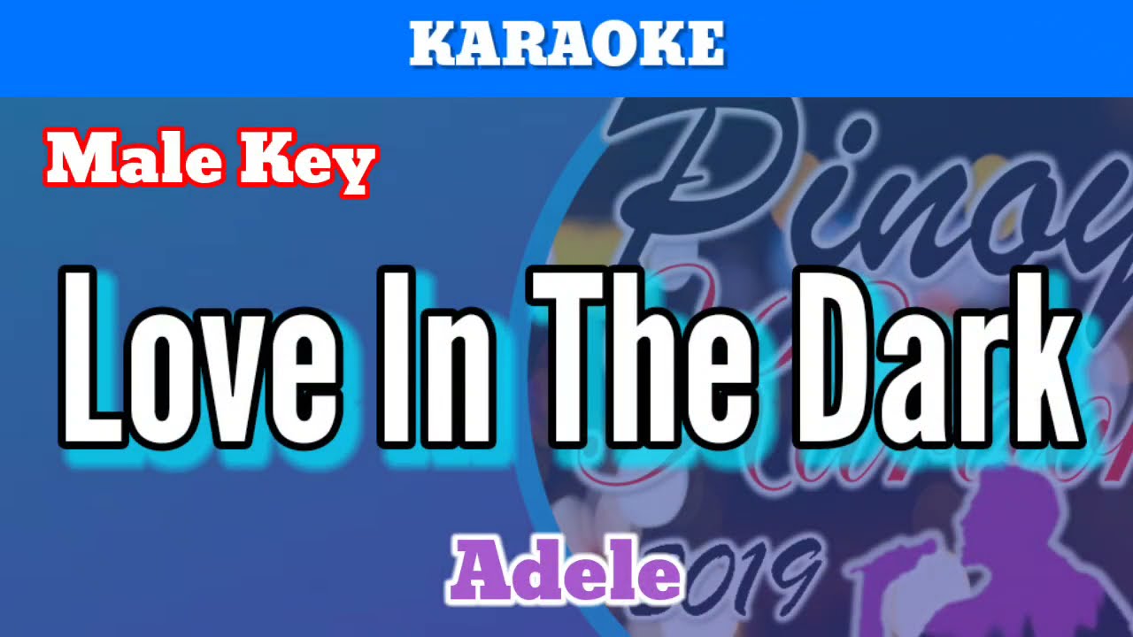 Love In The Dark by Adele (Karaoke : Male Key)
