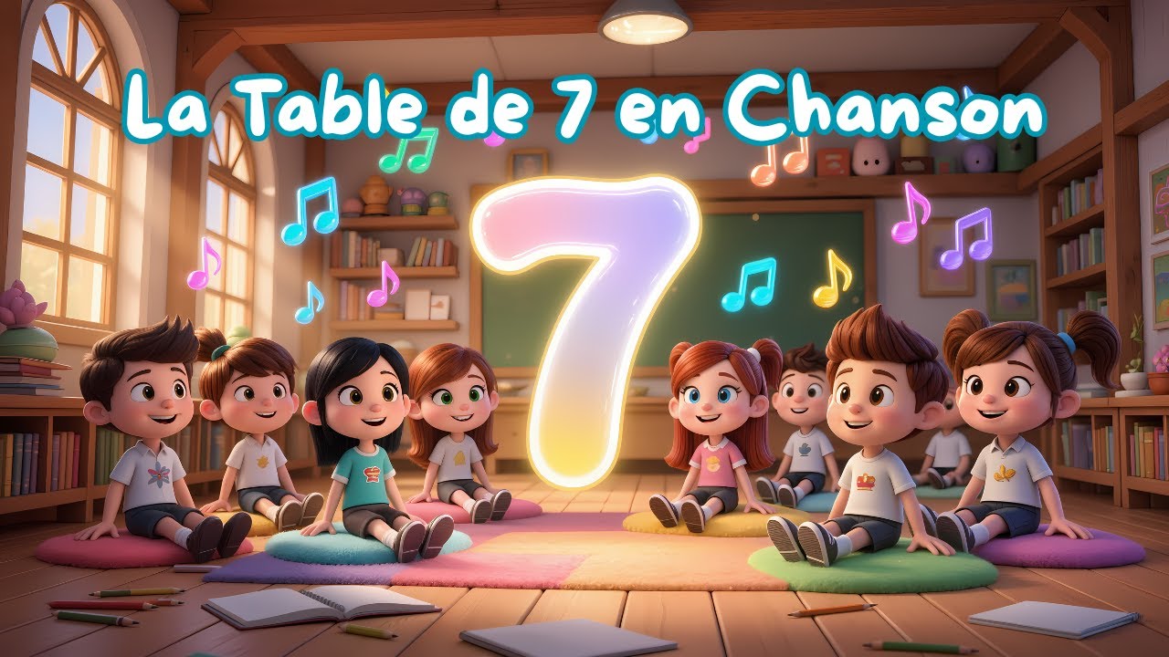 La Table de 7 en Chanson 🎵 Apprendre en S’amusant
