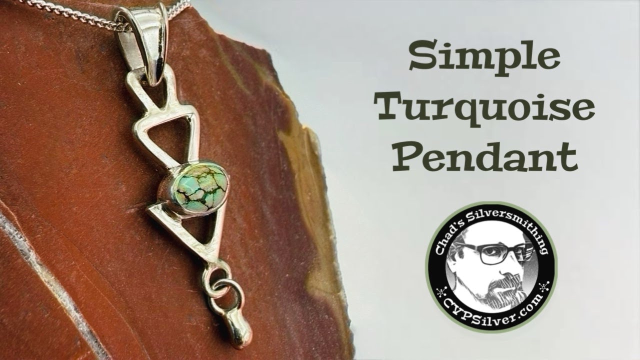 Beginner Turquoise Pendant:  A Silversmithing Tutorial