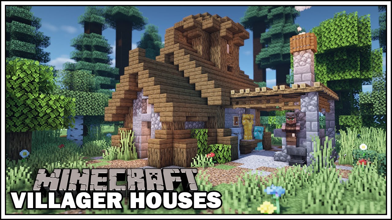 Дома жителей деревни Minecraft — Оружейник [Краткое руководство по кузнице]