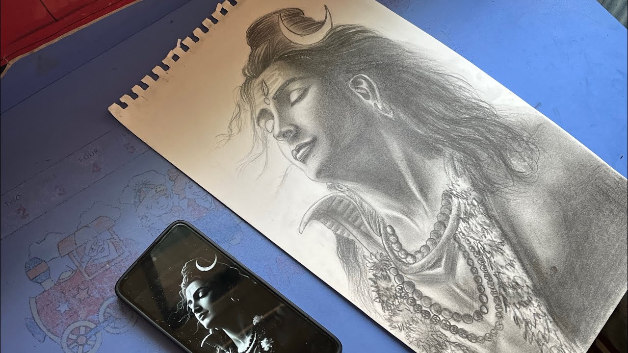 How to draw a Mahadev || Lord Shiva || Outline tutorial ||