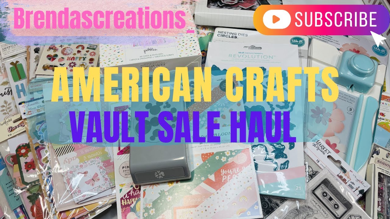 American Crafts Vault Sale Haul