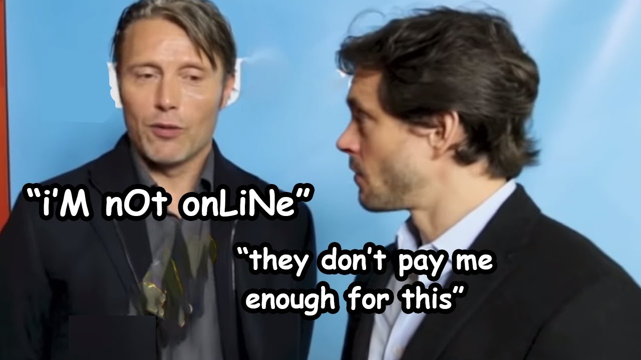 Mads Mikkelsen being both iconic and relatable
