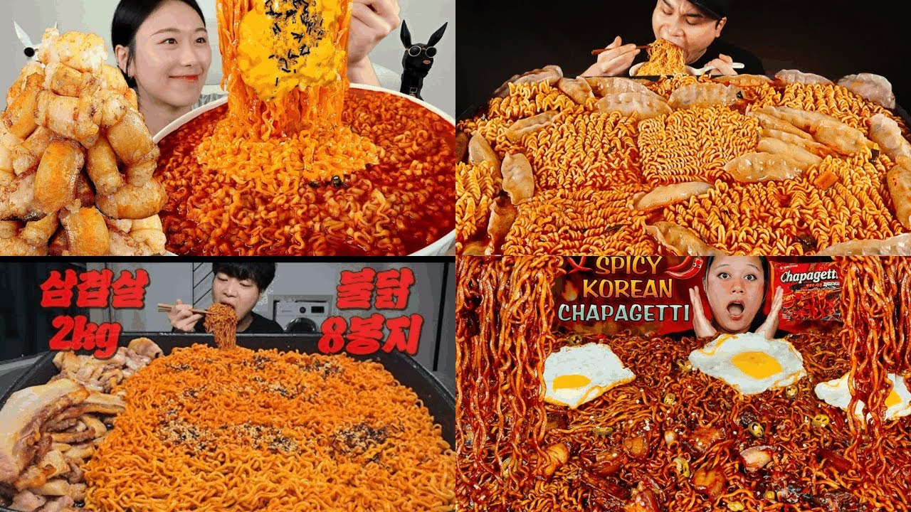 MUKBANGERS EATING TOO MUCH NOODLES !🌶️Big Bites