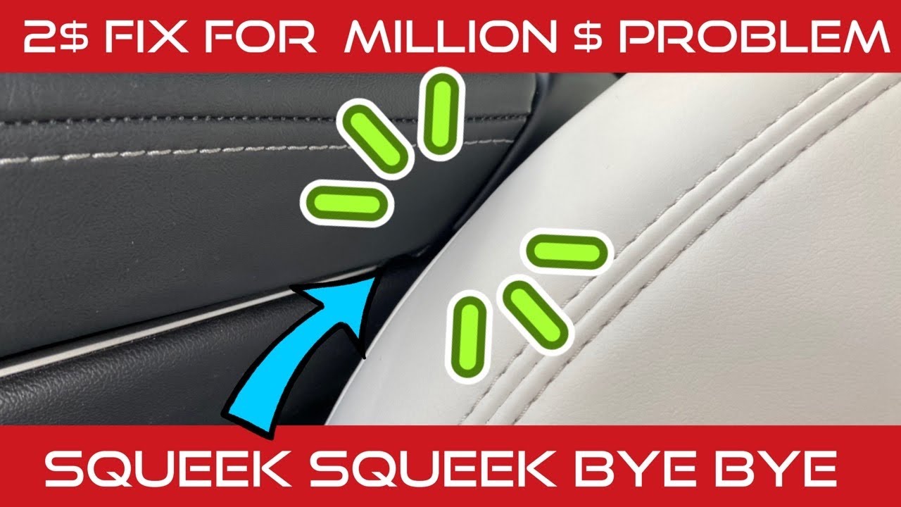 FIX THAT ANNOYING SQUEAKY SEAT