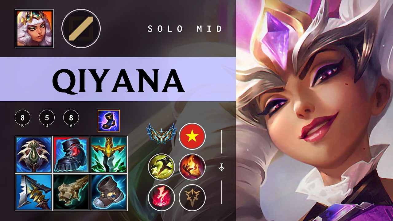 Qiyana Mid vs Twisted Fate - VN Challenger Patch 26.04