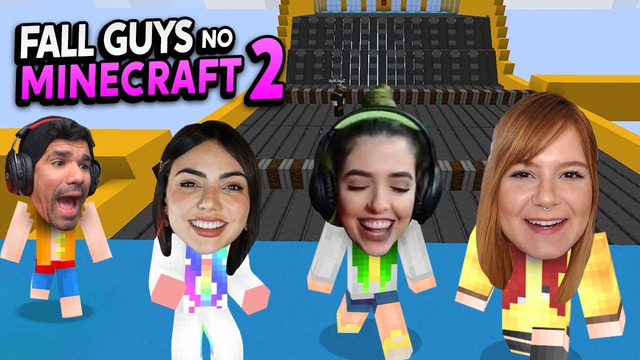 FIZEMOS NOVAS FASES DO FALL GUYS NO MINECRAFT! MAPAS ABSURDOS!