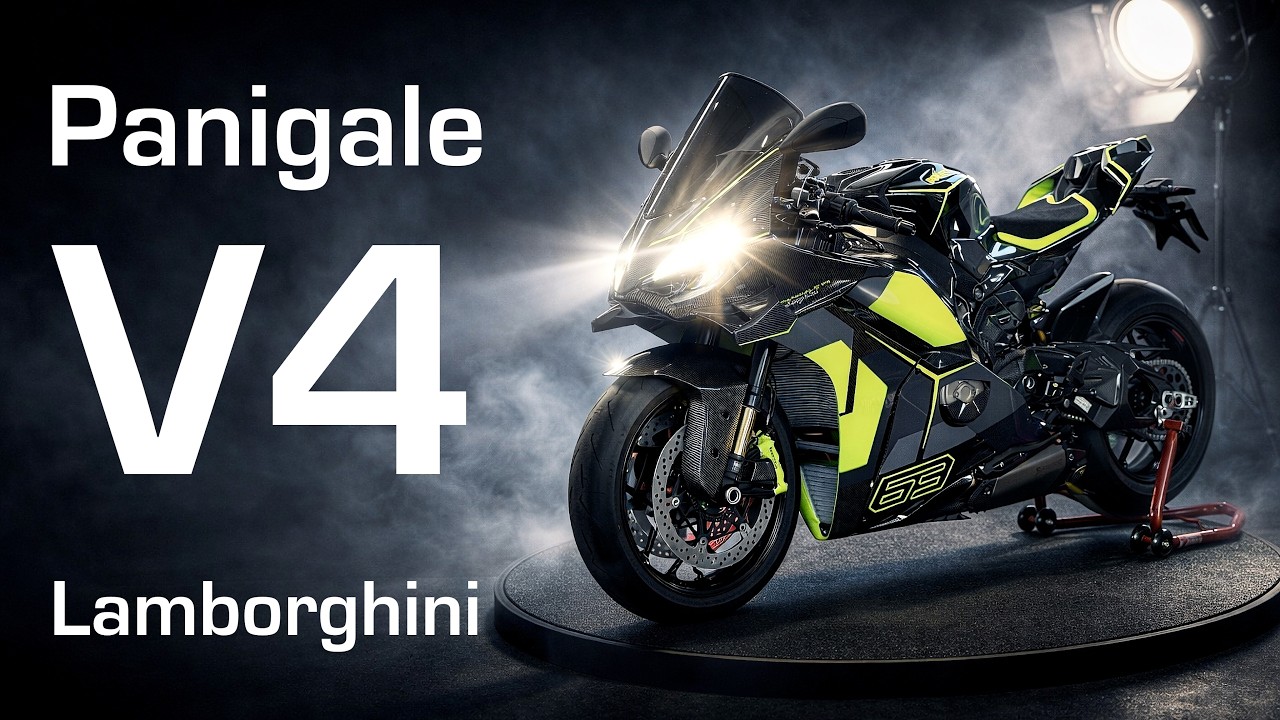 Présentation de la Ducati Panigale V4 Lamborghini !!