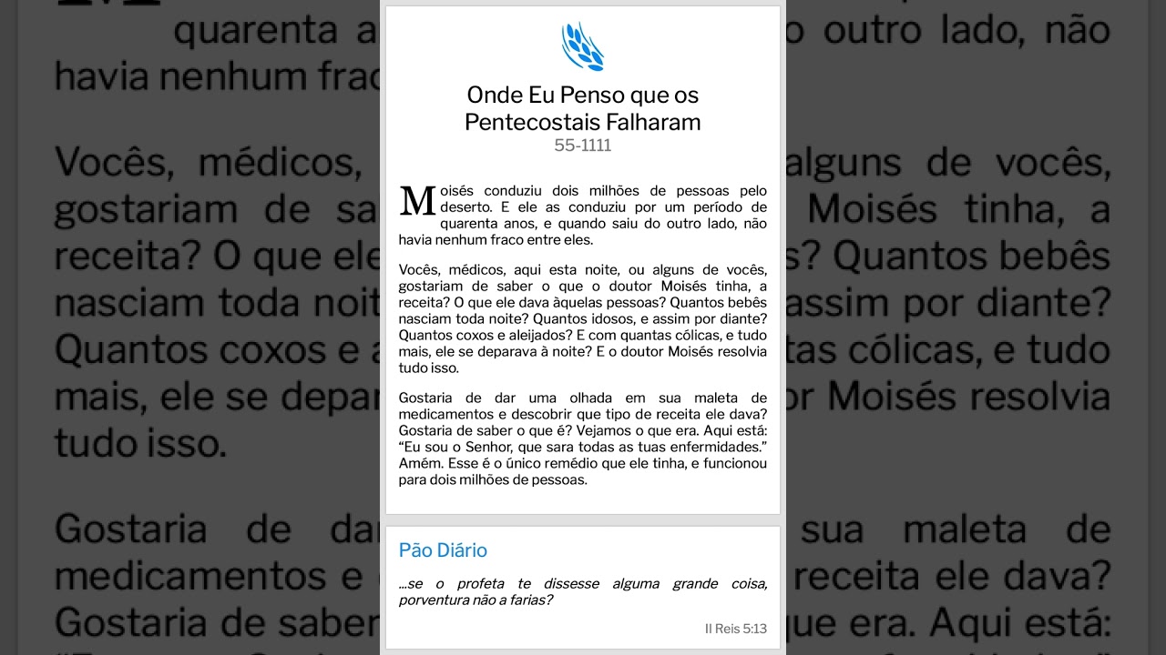 A Palavra de Deus é a Semente Original parte 24