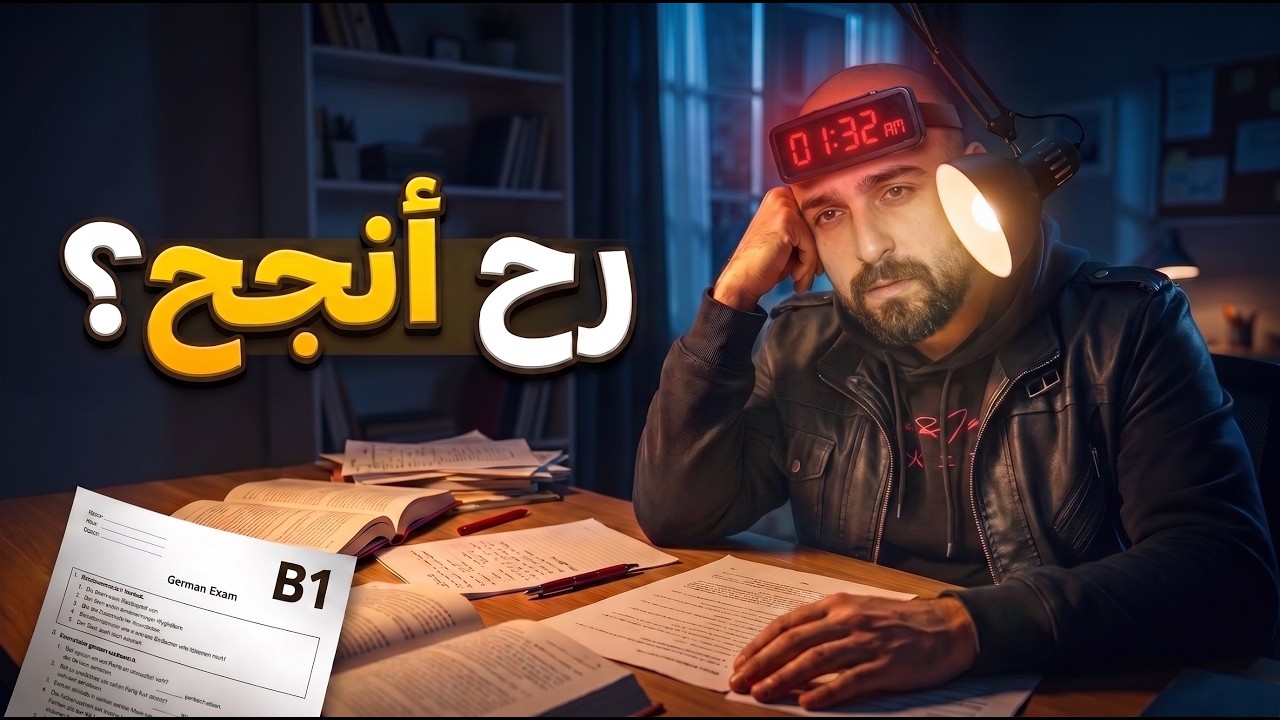 قررت اتحدى نفسي قبل اختبار ال B1 باللغة الالمانية .. رح انجح أو افشل؟؟ (Vlog 1) - الجزء الأول