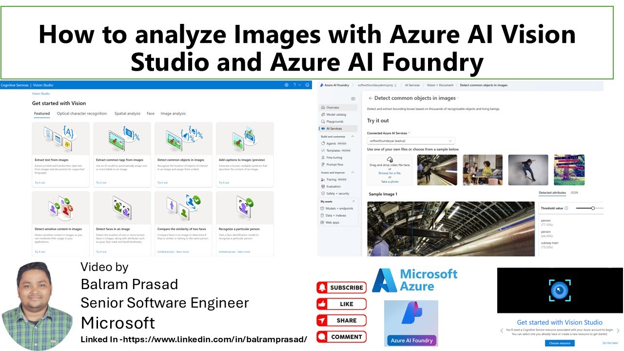 Unlock the Power of AI Image Analysis with Azure AI Vision Studio & Foundry!