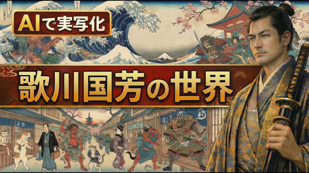 【AIで実写化】歌川国芳の世界